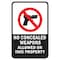 Signmission Safety Sign, 12 in Height, Aluminum, 25104 A-1218-25104 - alternate 1